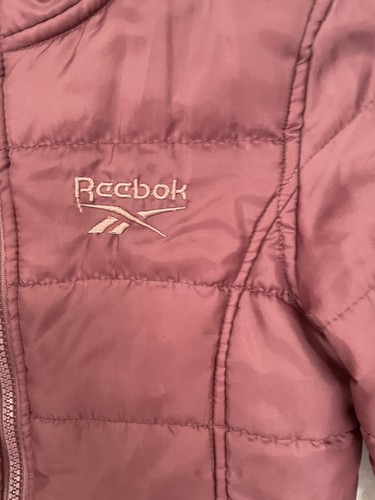 REEBOK girls full zip puffer jacket okd rose size small 7-8 - Picture 2 of 4