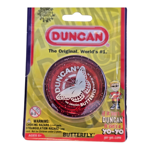 Duncan Butterfly Yoyo Red Fleck 3124BU-FG Brandneu im Paket