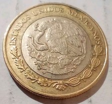 Diez Pesos 2017 Mexico Coin $10 Piedra Del Sol Tonatiuh