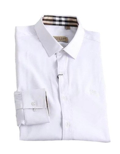 Burberry Camicia Uomo Cotone Popeline Stretch Logo in Tinta Special Price - Imagen 3 de 9
