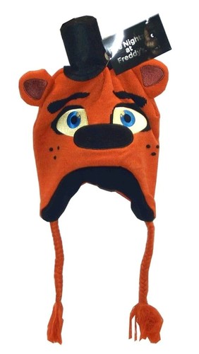 FNAF Freddy Fazbear Laplander Hat with Ears & Top Hat NEW - Picture 1 of 2