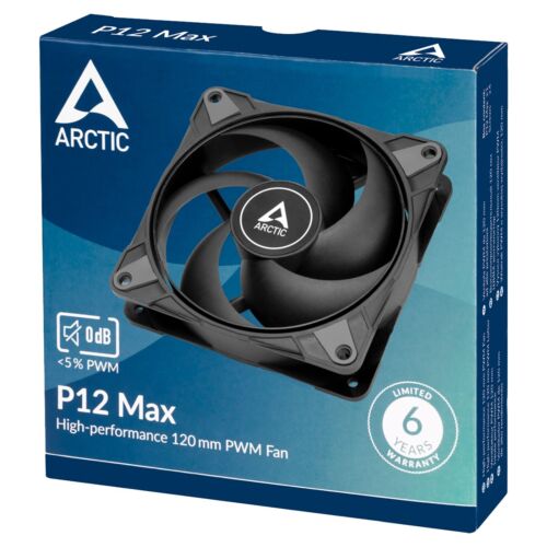 Ventilador de caja Arctic P12 Max 120 mm 3300 RPM 81,04 CFM 0,6 Sone 4 pines ACFAN00280A - Imagen 5 de 5