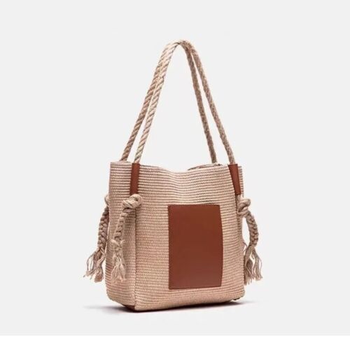Summer New Women Shopping Bag Large Handbag One Shoulder Fashion Travel - Picture 8 of 16