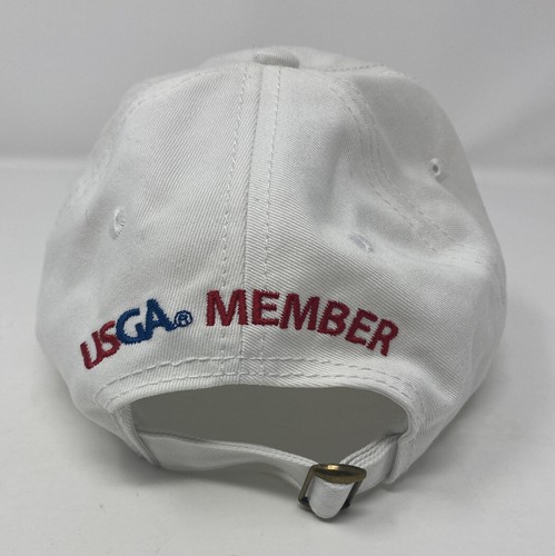 2017 US Open ERIN HILLS Golf USGA Member Cap Hat Adjustable PGA White With Pin - Picture 5 of 7