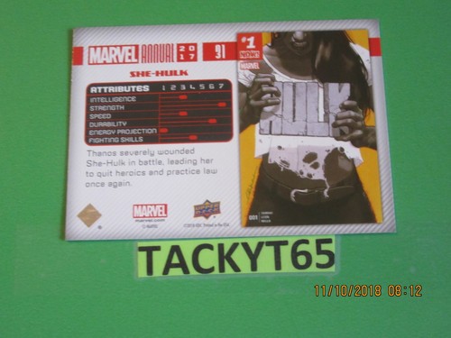 Marvel Annual 2017 tarjeta(s) base única(s) nueva(es) que eliges - Imagen 74 de 212