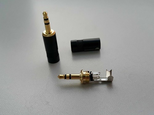 2x YS 3.5mm Stereo Male Mini Jack Copper Gold Plated plug - Picture 2 of 2