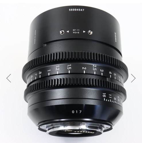 Sigma 50mm T/1.5 FF meter High-Speed Cine Prime Lens EF Mount W/ BOX - Picture 5 of 10