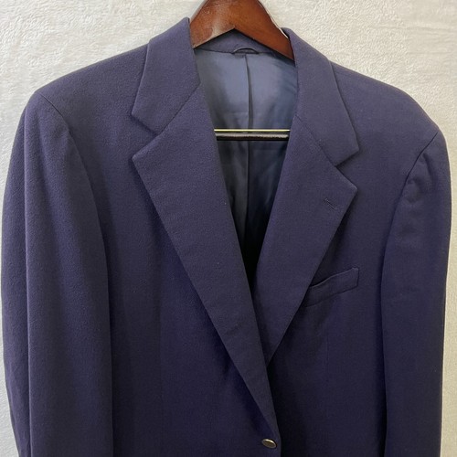 Blazer uomo Paul Stuart 42L blu navy 100% cashmere giacca 2 bottoni - Foto 1 di 9