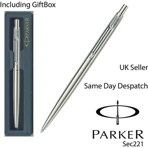 PARKER JOTTER BALLPOINT PEN BLACK, BLUE, RED,STAINLESS STEEL SILVER ,GOLD, WHITE - Picture 11 of 15