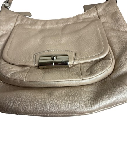 Coach Kristin Champagner Beige Leder Hobo Schultertasche F22306 Handtasche Geldbeutel - Bild 4 von 16