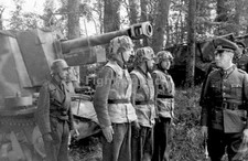 WW2 Picture Photo Normandy France 1944 Rommel inspecting the German 21st 2483