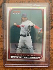 2008 Bowman Chrome Refractor Card #29 Manny Ramirez Boston Red Sox MLB