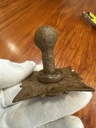 Cabinet, Door Knob, pull Vintage Rustic Rusty Hand Forged made in Mexico - Picture 7 of 9