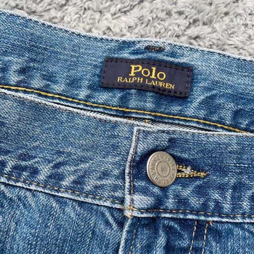 Polo Ralph Lauren Jeans Mens 36x34 Blue Hampton Relaxed Straight Casual 37x33 - Picture 10 of 13