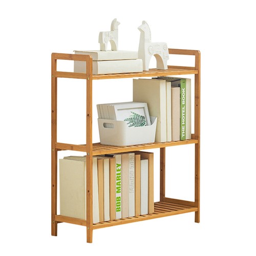 Bamboo Bookshelf Bookcase Storage Shelves 3/4/5Tier Tall Book Rack Shelving Unit - Picture 16 of 30
