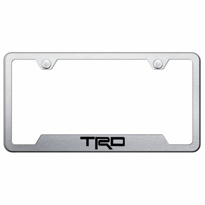 2X Toyota LOGO Laser Style Camry Black Stainless Steel License Plate Frame 2X Toyota LOGO Laser Style Camry Black Stainless Steel License Plate Frame