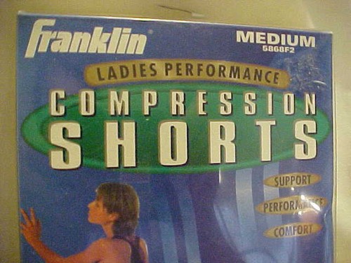 Franklin Ladies Compression Shorts New Med (10-12) Black Sports-Fitness - Picture 3 of 6