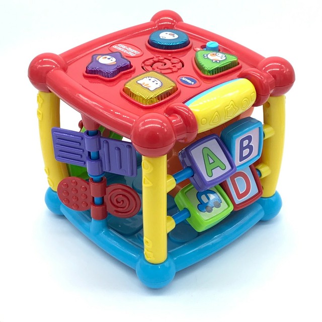 Baby Toddler Busy Learners Activity Cube Toy OPEN BOX; No