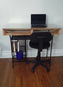 Beautiful Custom Wood Business Office Industrial Glass Top Student