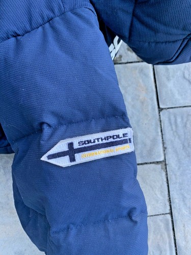 De colección. Chaqueta tampón polo sur Y2K para hombre equipo de expedición XL plumón con capucha - Imagen 12 de 12