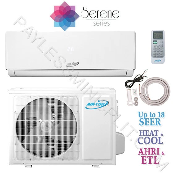 18,000 BTU Ductless Mini Split Air Conditioner Heat Pump 18 SEER AC Air-Con  220V | eBay