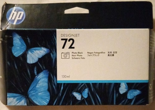 Cartuccia di inchiostro originale 130 ml HP 72 DesignJet FOTO 2022 NERO C9370A **SIGILLATA - Foto 1 di 3