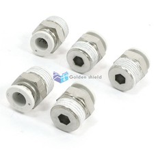 5Pcs 3/8" PT Pneumatic Air Compressor Hose Male Quick Fitting Connector