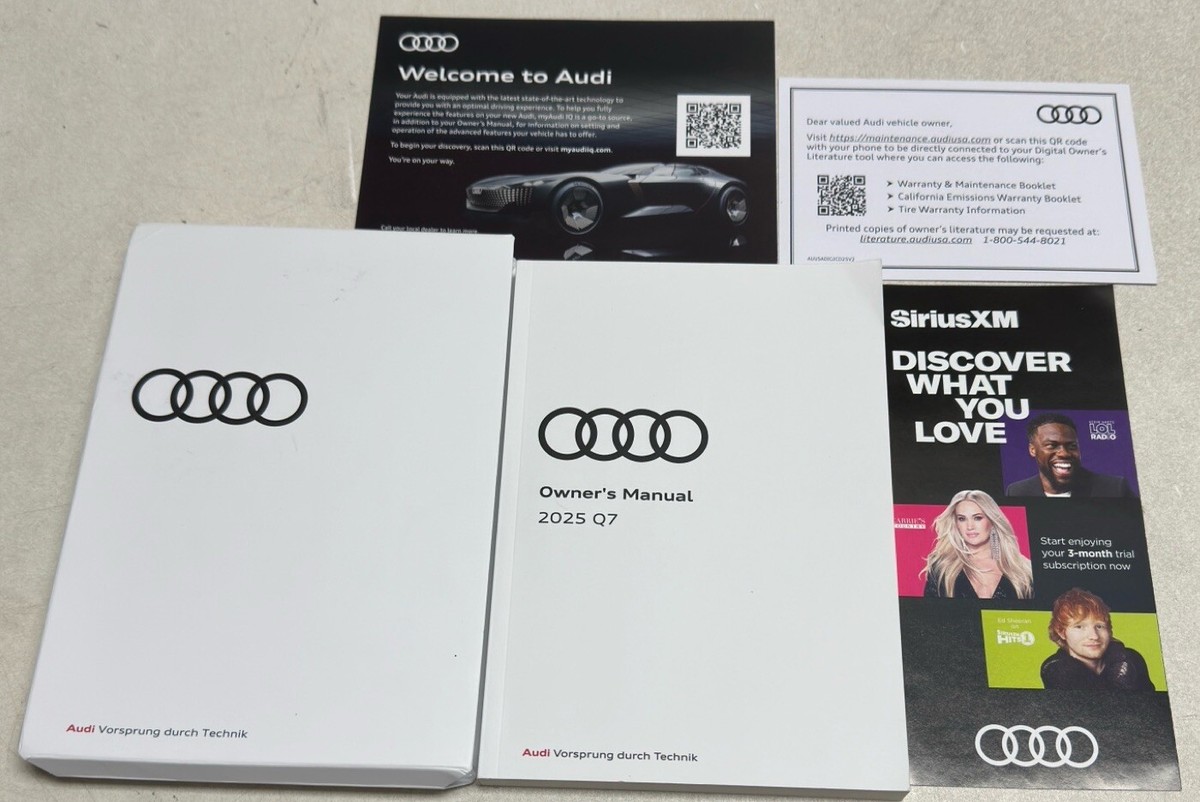 2025 AUDI Q7 OWNERS MANUAL V6 3.0L ELECTRIC/GAS TRUBOCHARGED 