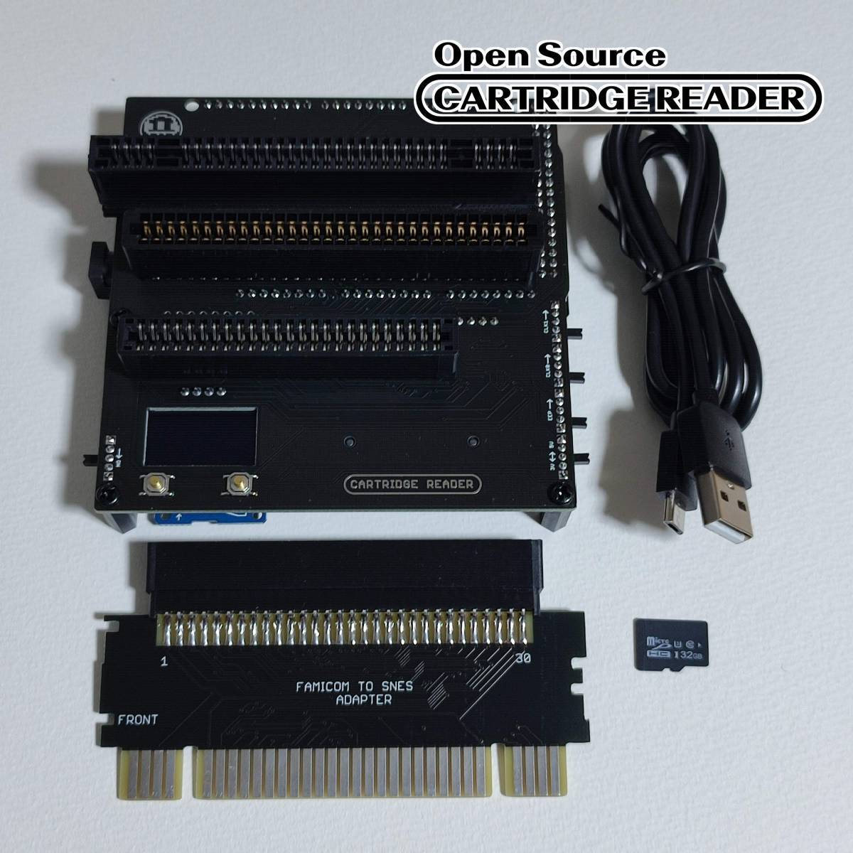 自作DIYキット】CartridgeReaderカートリッジリーダーレトロ