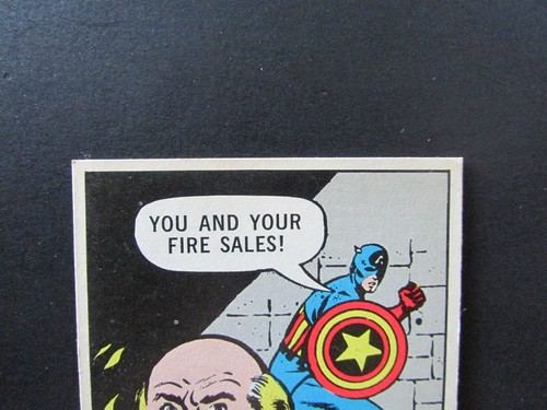 1966 Donruss Marvel Super Heroes Karte #8 Captain America - Bild 2 von 4