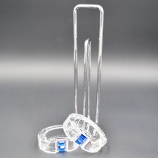 SWAROVSKI - LEGATOVAGLIOLI RAIMBOW SAPPHIRE SET 2 PEZZI