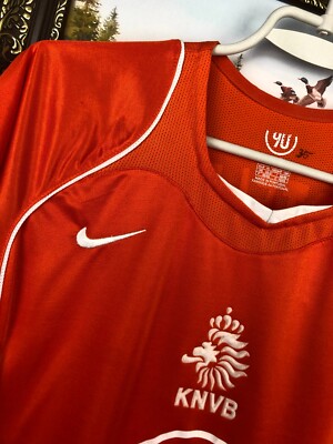 Netherlands Home football shirt 2004 Soccer 10 Nistelrooy