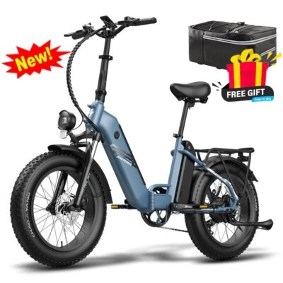 FAFREES 20 Zoll 500W Elektrofahrrad E Mountainbike 48V 20.8AH Dual-Batterien MTB E-Bike