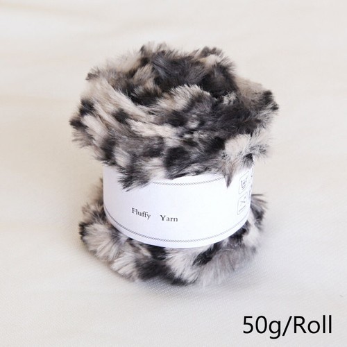 50g/Roll Faux Fur Mink Wool Fur Effect Super Soft Fluffy Chunky Knitting Yarn - Picture 17 of 37