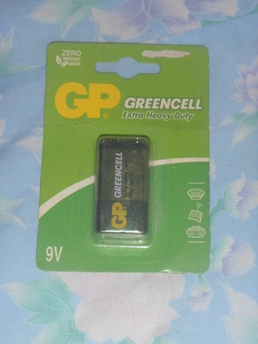 Brand New Zero mercury GP Greencell 9V Extra Heavy Duty Battery *Free Post - Picture 1 of 1