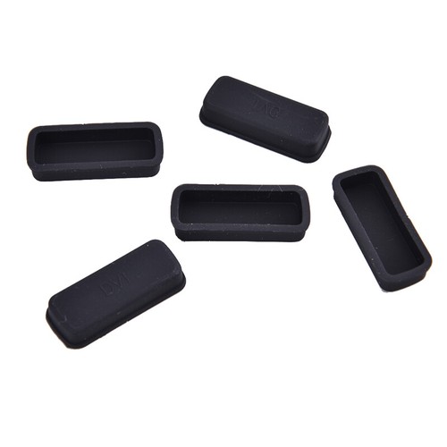5pcs Protective Cover Rubber Covers Dust Cap For Computer DVI Connec-SA - Photo 13/14