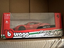 Bburago - 18-26000 - Race + Play - Ferrari 488 Pista - Scale 1:24 - Red