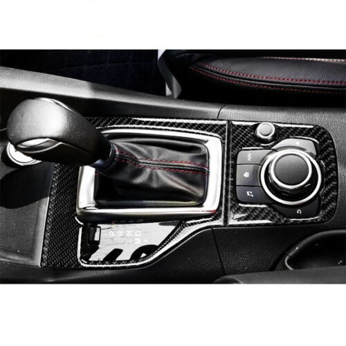 For Mazda 3 Axela 13-16 Carbon Fiber Inner Gear Shift Panel Frame Cover Trim-T - Bild 2 von 9