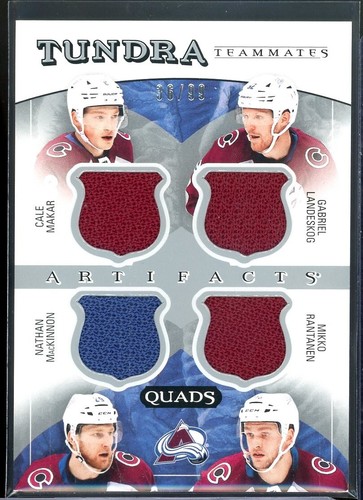 2022-23 Artifacts Tundra Teammates Quads #T4COL Colorado Avalanche 36/99 Makar.. - Picture 1 of 2