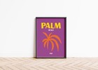 Palm Beach Print, Colourful City Poster, Decor Classic Fashion 9141
