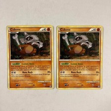 2x Pokémon TCG Cubone 60/102 Triumphant card