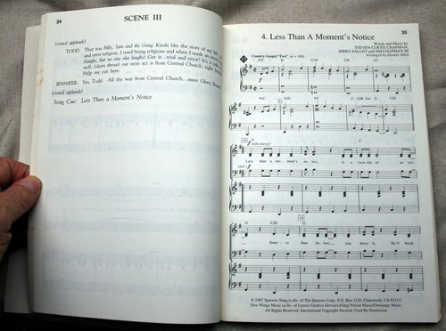 Vintage 1990 Dennis & Nan Allen/Steven Chapman LIVE AT THE PALACE libretto SATB - Foto 4 di 4