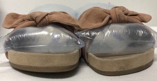 LOEFFLER RANDALL BLUSH PINK COMFORT PLATFORM SLIDE SANDALS BOW AT TOE SZ 10 1/2 - Picture 6 of 11