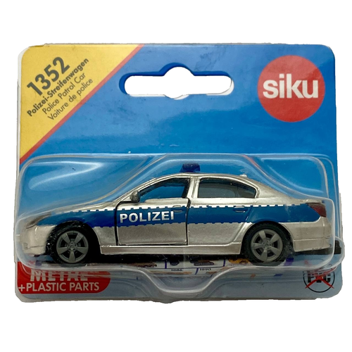 SIKU Super 1352 BMW 545i 5 Series E60 Sedan Polizei German Police 1/55 Toy Car - Picture 4 of 4