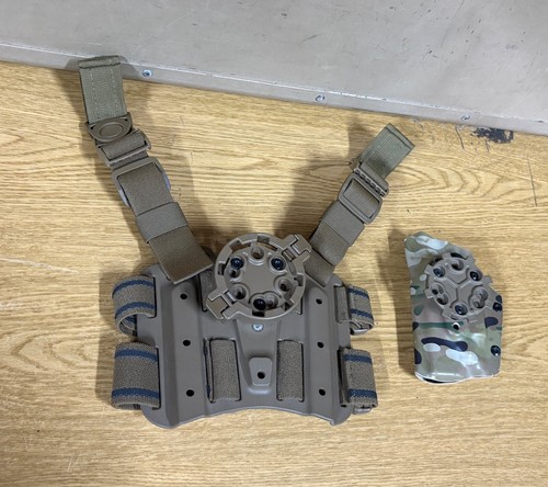 GENUINA BLACKHAWK TÁCTICA PIERNA CAÍDA PLATAFORMA COYOTE + FUNDA TRB GL 17 MULTICAM - Imagen 3 de 6