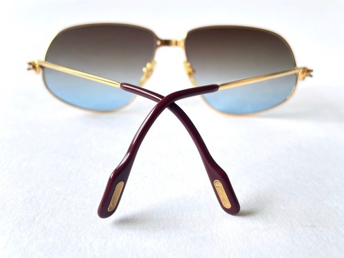 Cartier Panthere G.M. vintage Gafas de sol chapadas en oro 22K GRANDES 63*16 Vendome - Imagen 12 de 17