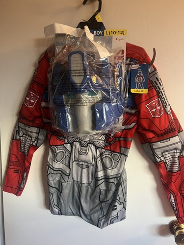 Transformers Boy Halloween Costume Optimus Prime Size L W/mask - Picture 2 of 3