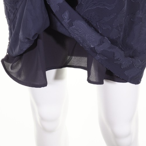 Vestido Ann Taylor Loft Talla XS Manga Corta Azul Gris - Imagen 6 de 10