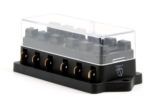 Lumision 6 Port way Automotive ATO ATC APR Fuse Block Terminal with 8 Fuses Set - Foto 8 di 8