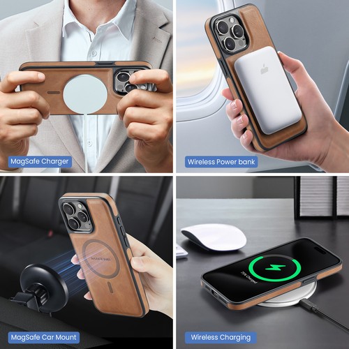 Magnetic Case 2 in 1 Detachable RFID Wallet Cover For iPhone 16 Pro Max 15 14 13 - Picture 7 of 16